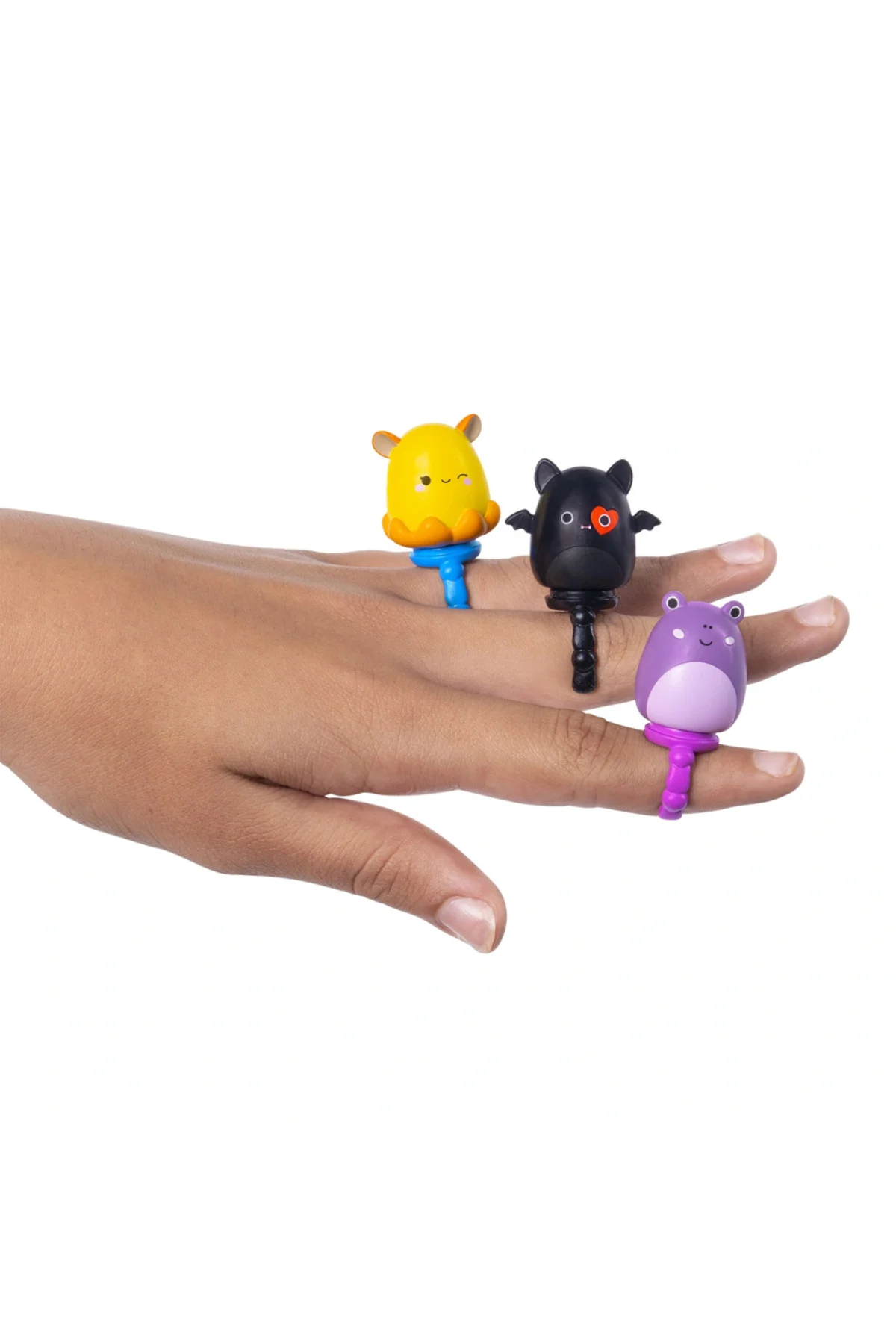 Squish-a-longs 3 Figür + Yüzük Çantalı Sürpriz Paket Seri 1