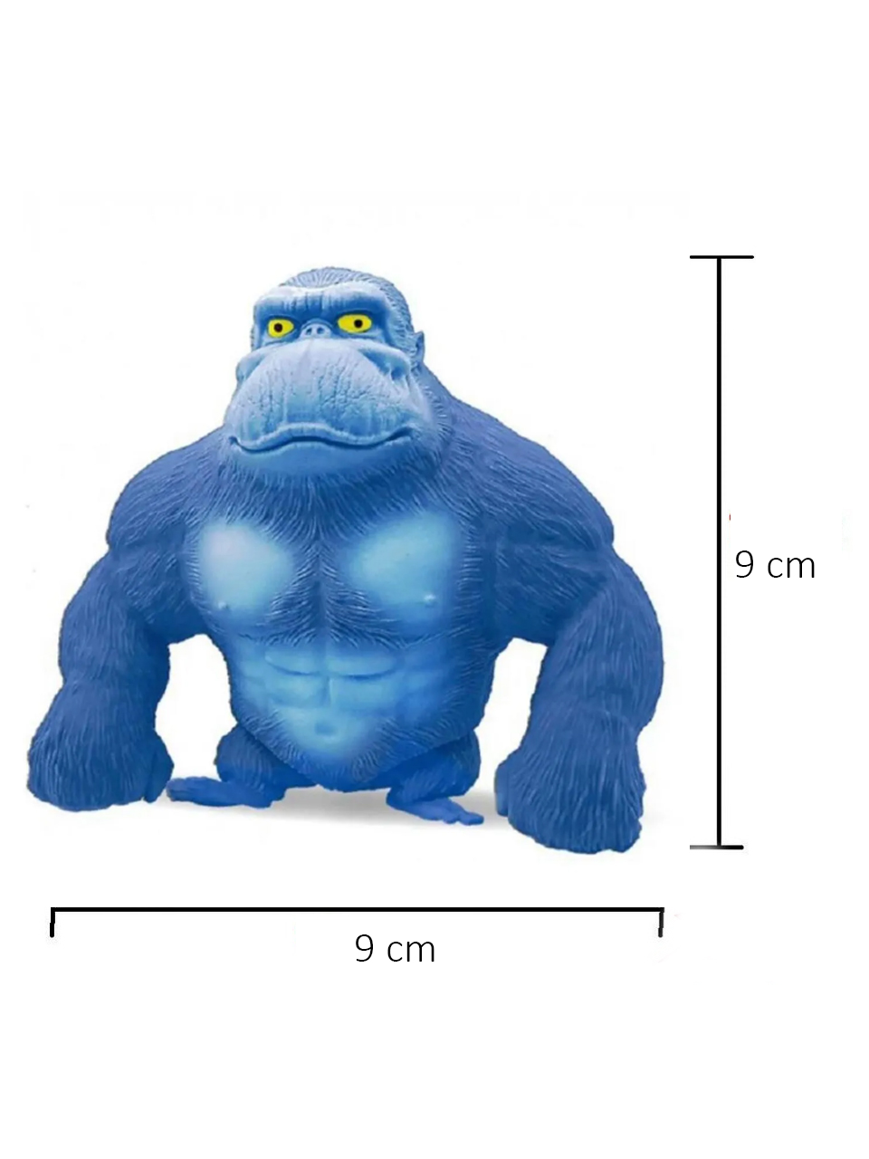 Limmy Squishy Goril Stres Önleyici Gorilla 9 Cm Sukuşi Maymun - Mavi