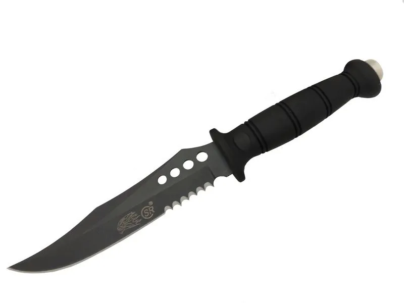 Sr S008b Lejyoner Tırtıklı Outdoor Bıçağı 29 Cm - Kauçuk Sap, Per Sr S008b Lejyoner Tırtıklı Outdoor Bıçağı 29 Cm - Kauçuk Sap, Per