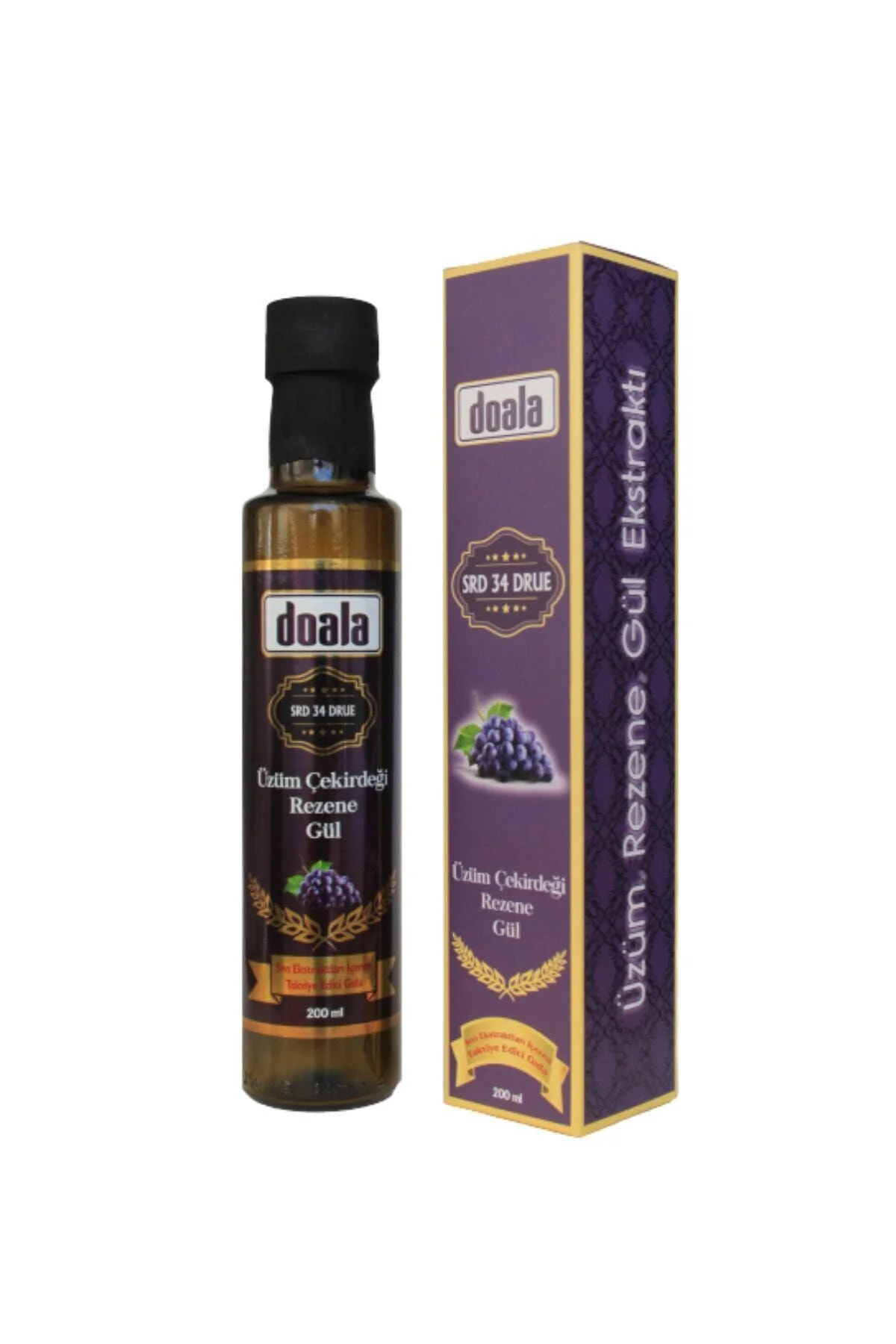 Srd 34 Drue - Üzüm Çekirdeği, Rezene, Gül Sıvı Ekstrakt 225ml