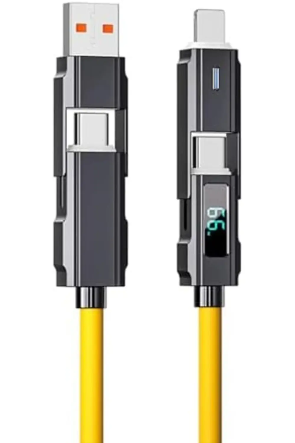 srhtDS 4 İN 1 LED EKRANLI 65W-27W PD USB İOS TYPE C SUPER TURBO F