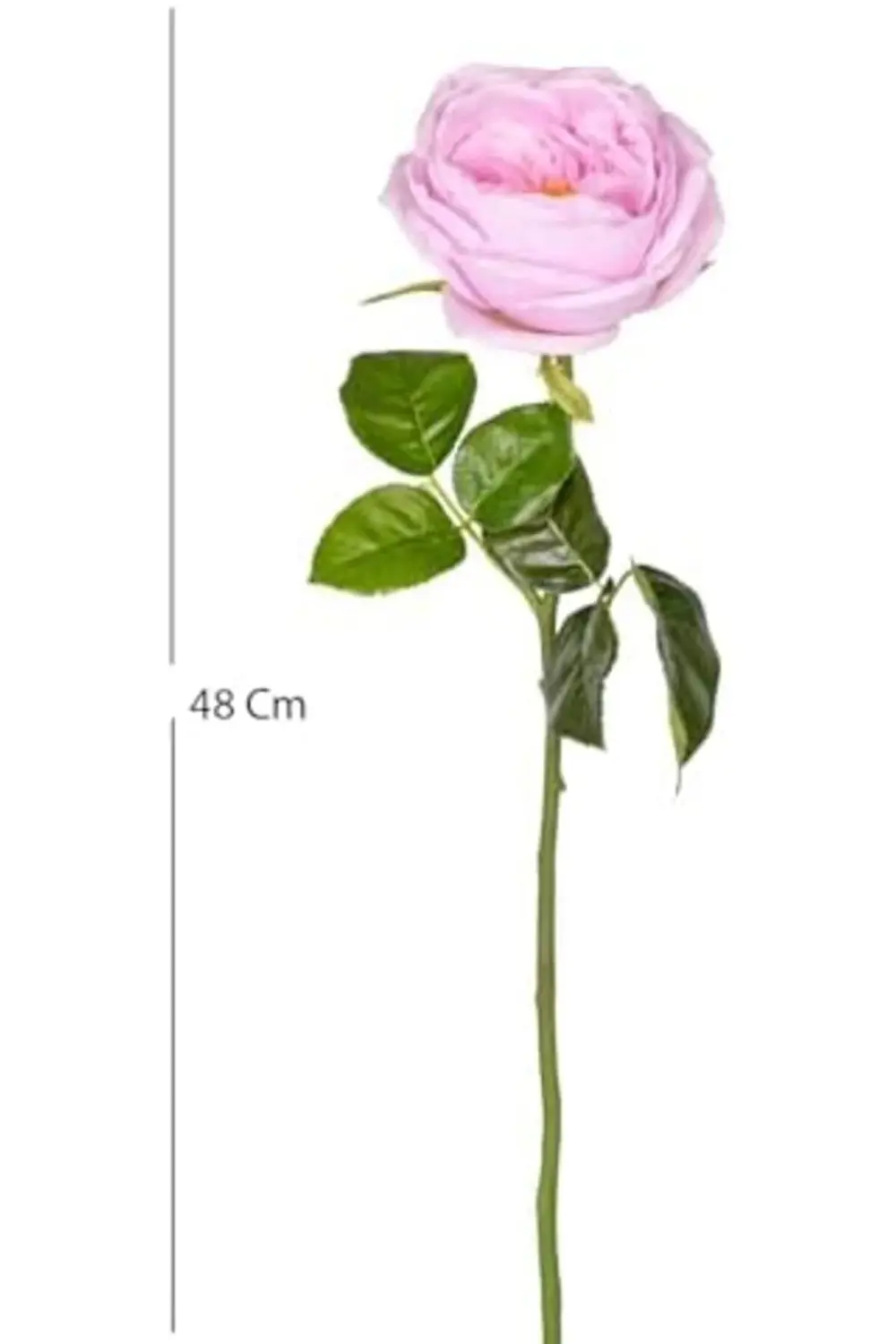 srhtDS Yapay Çiçek Islak Dokulu Gül Lila 48 Cm. Desing 266450