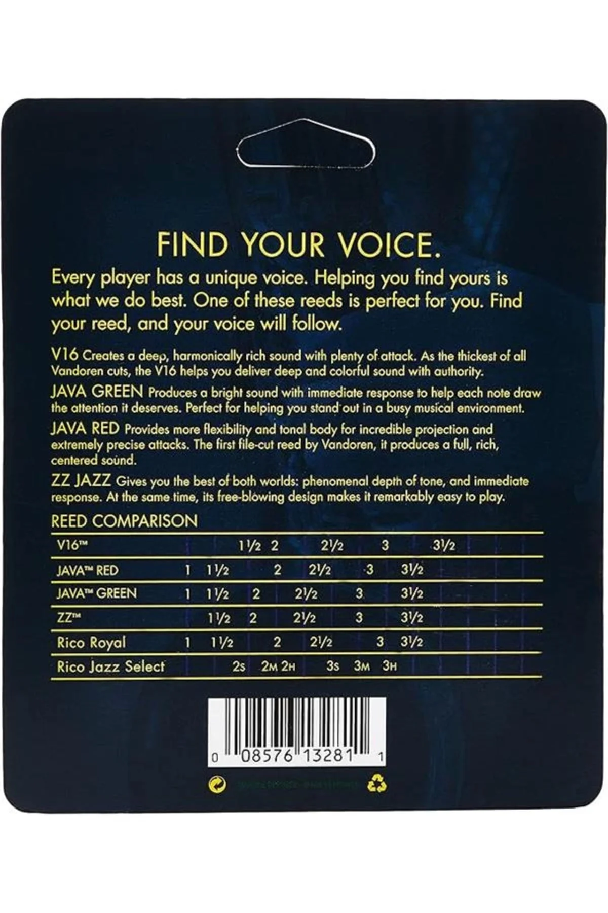 SRMIXA25 Alto Sax Jazz Reed Karışık Kart her biri 1 adet ZZ, V16,