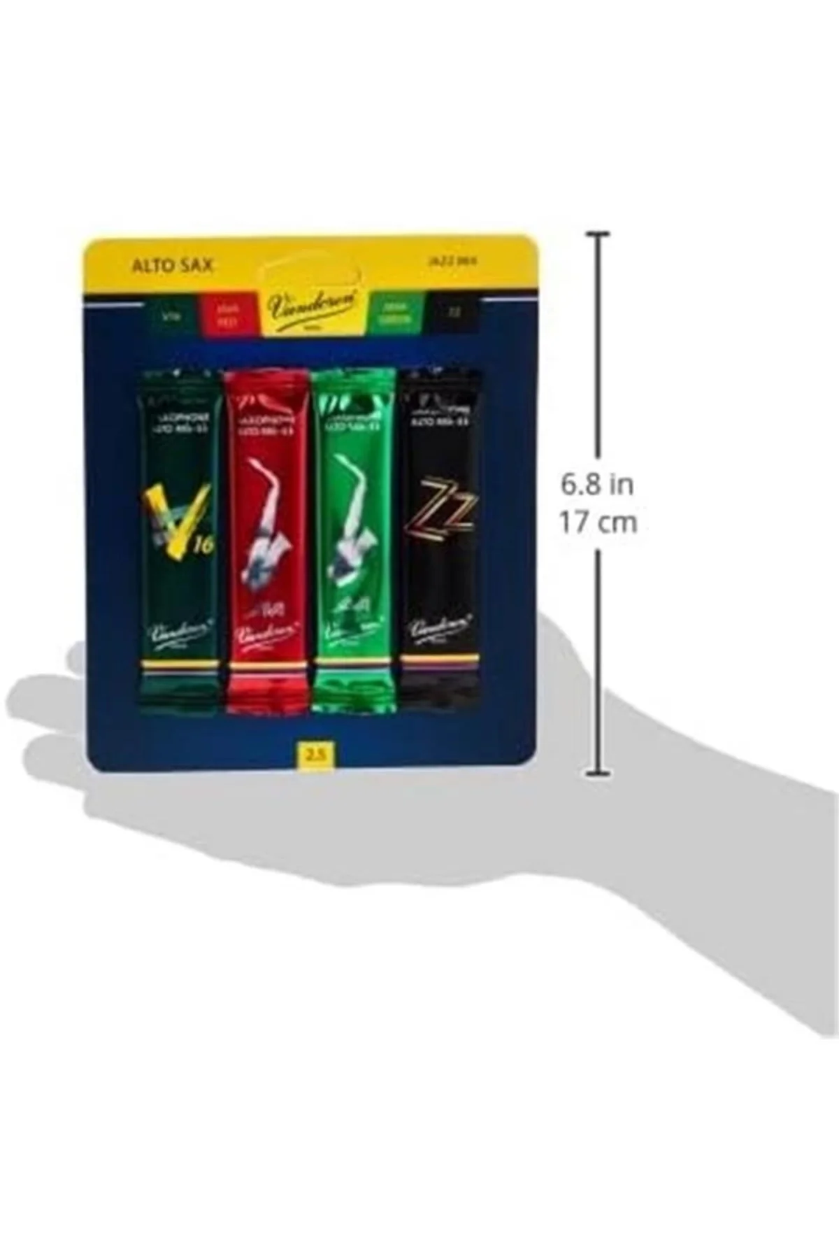 SRMIXA25 Alto Sax Jazz Reed Karışık Kart her biri 1 adet ZZ, V16,