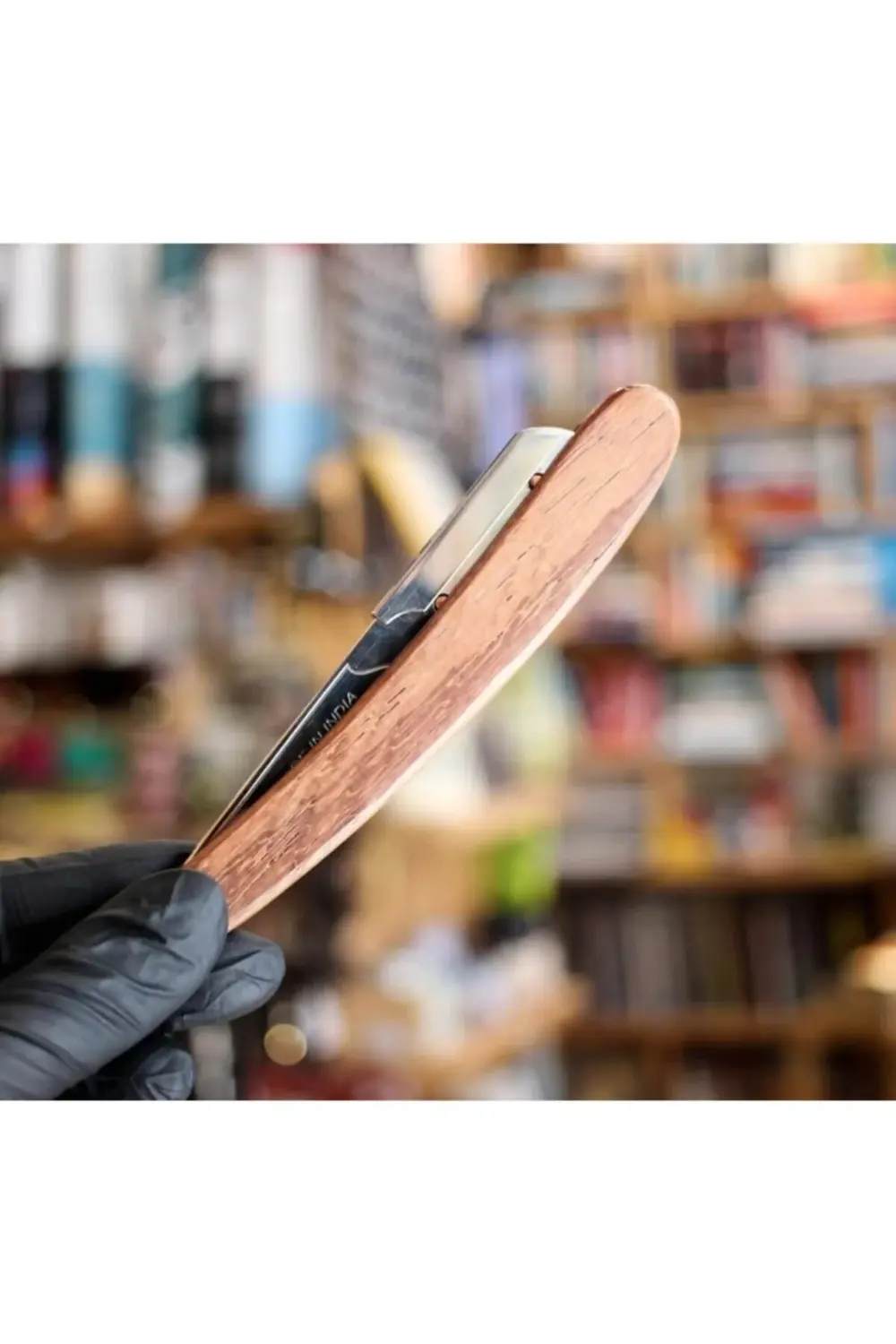 Srrw Emniyetli Ustura Ahşap Saplı Sakal Usturası