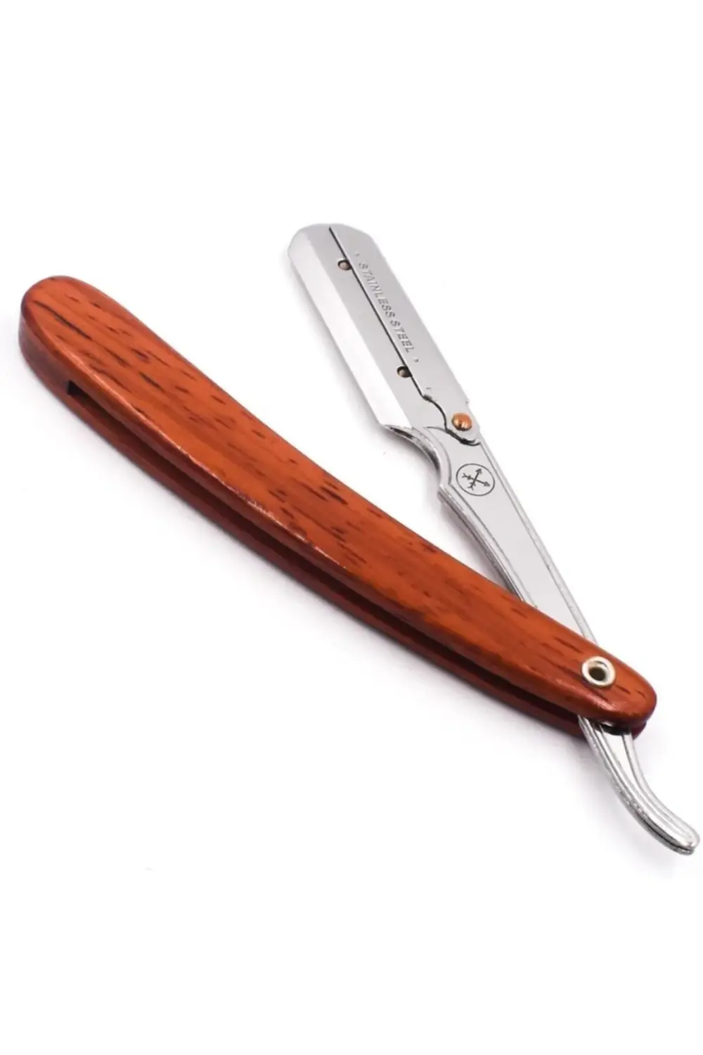 Srrw Emniyetli Ustura Ahşap Saplı Sakal Usturası