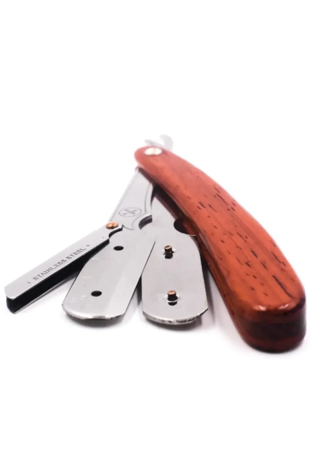 Srrw Emniyetli Ustura Ahşap Saplı Sakal Usturası