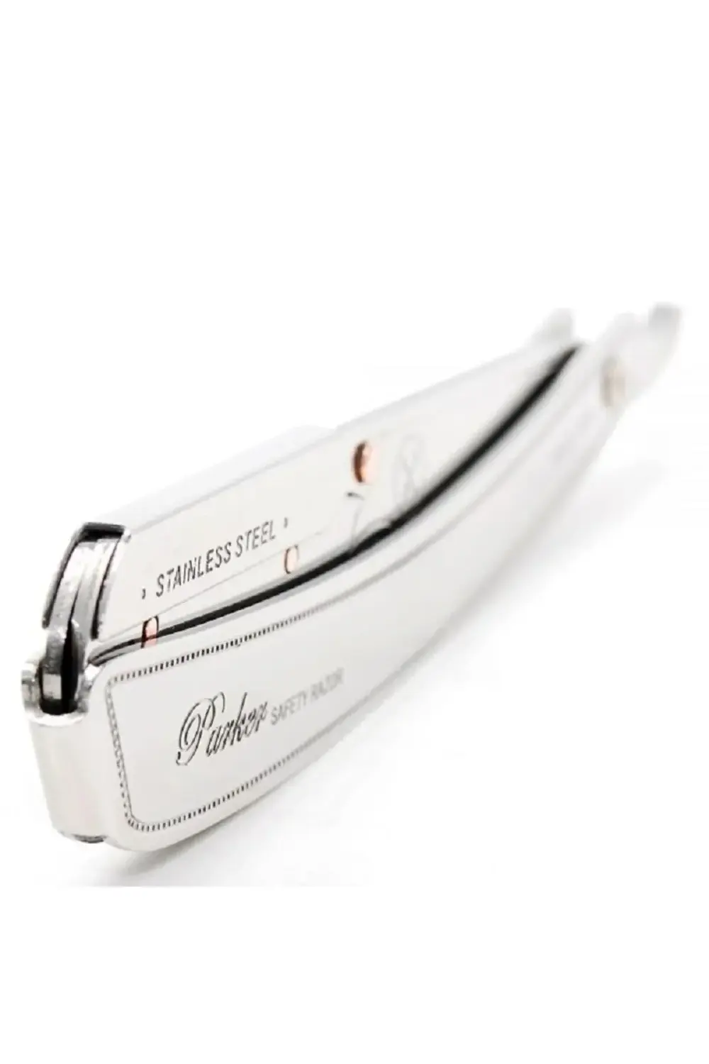 SRX Paslanmaz Çelik, Metal Saplı Ustura + Ustura Kılıfı ve 3 Adet