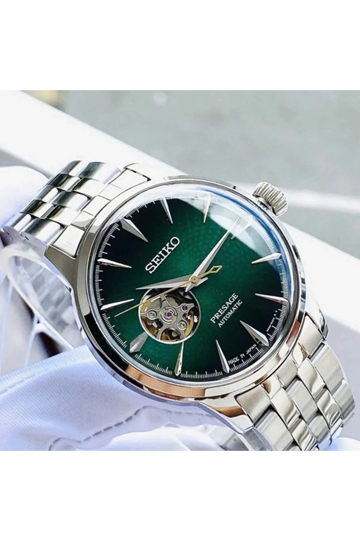 SSA441J Otomatik Gri Yeşil Kadran 40 mm Çelik Erkek Kol Saati Fiyatı, Yorumları ve Özellikleri