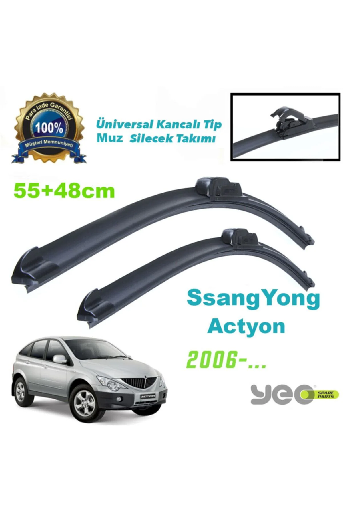 Ssangyong Actyon Aeroflex Muz Silecek Takımı