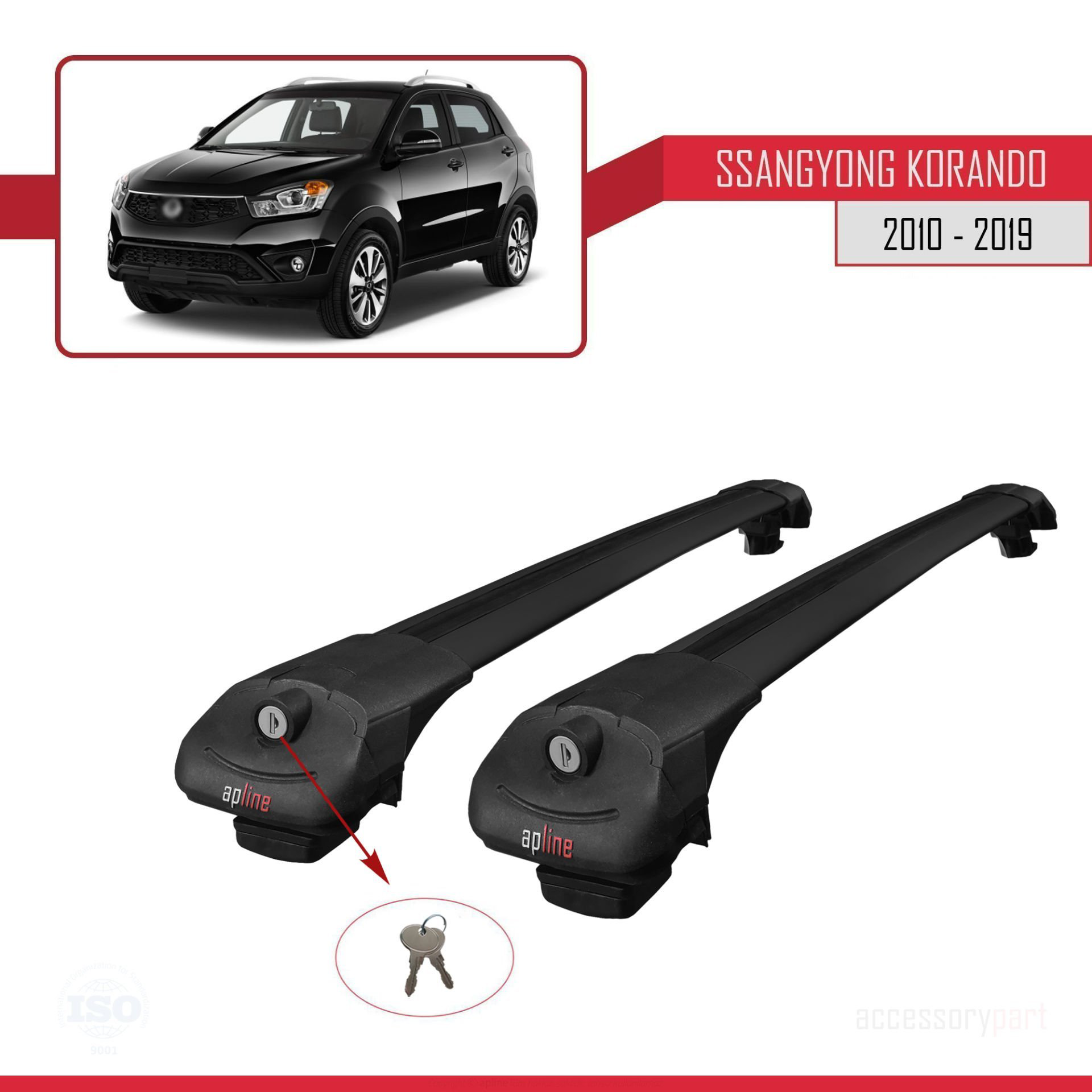 Ssangyong Korando (C) 2010-2019 Arası ile uyumlu ACE-1 Ara Atkı T