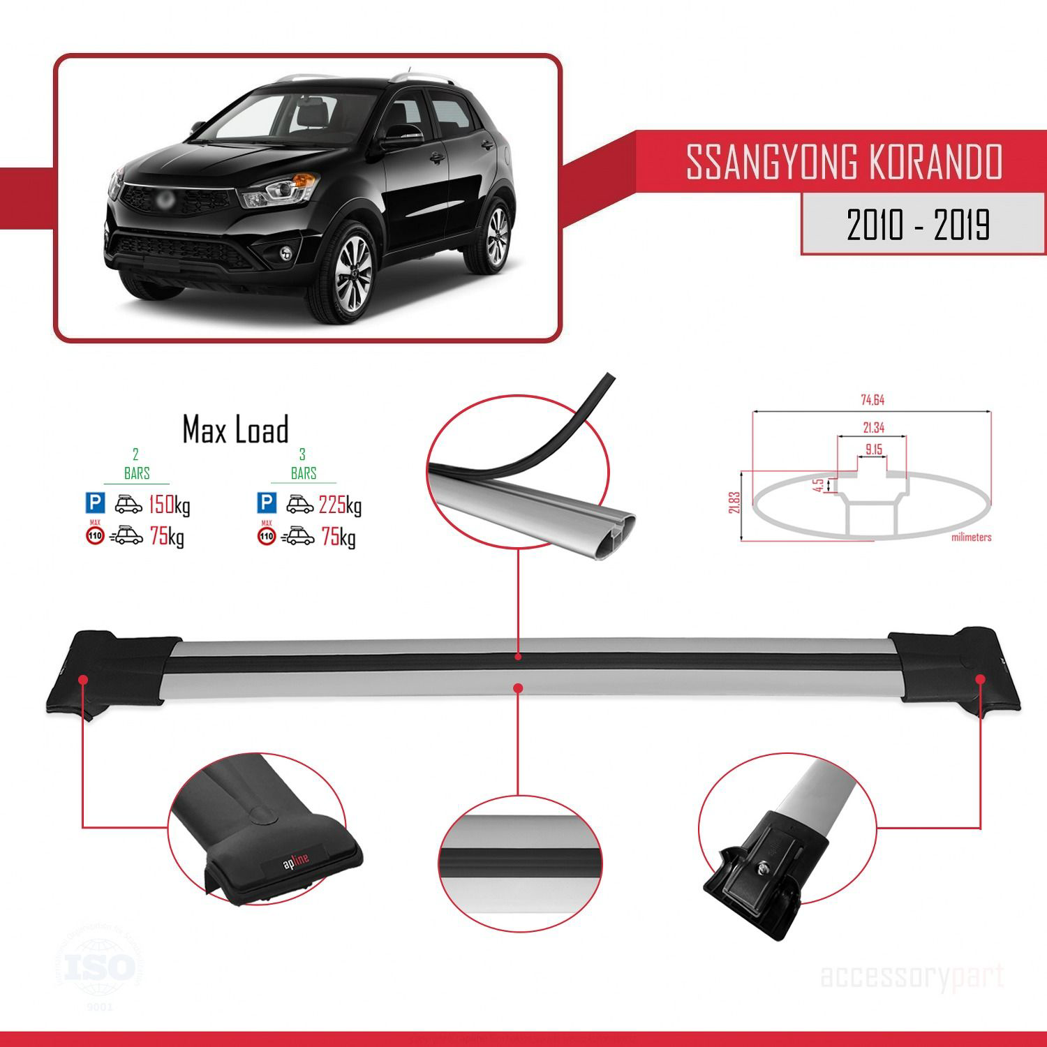 Ssangyong Korando (C) 2010-2019 Arası ile uyumlu FLY Model Ara At Fiyatı, Yorumları ve Özellikleri