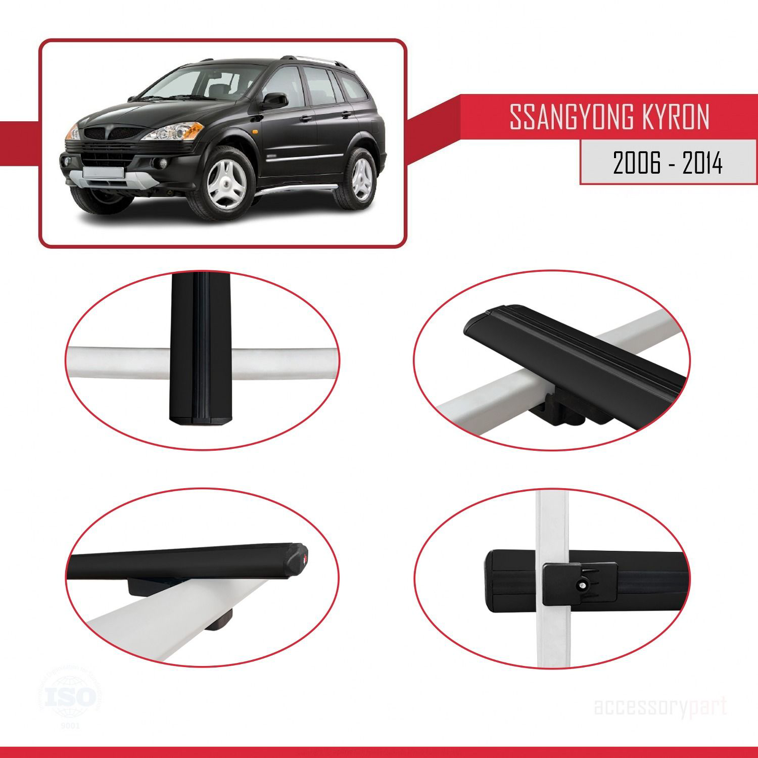 Ssangyong Kyron 2006-2014 Arası ile uyumlu Basic Model Ara Atkı T
