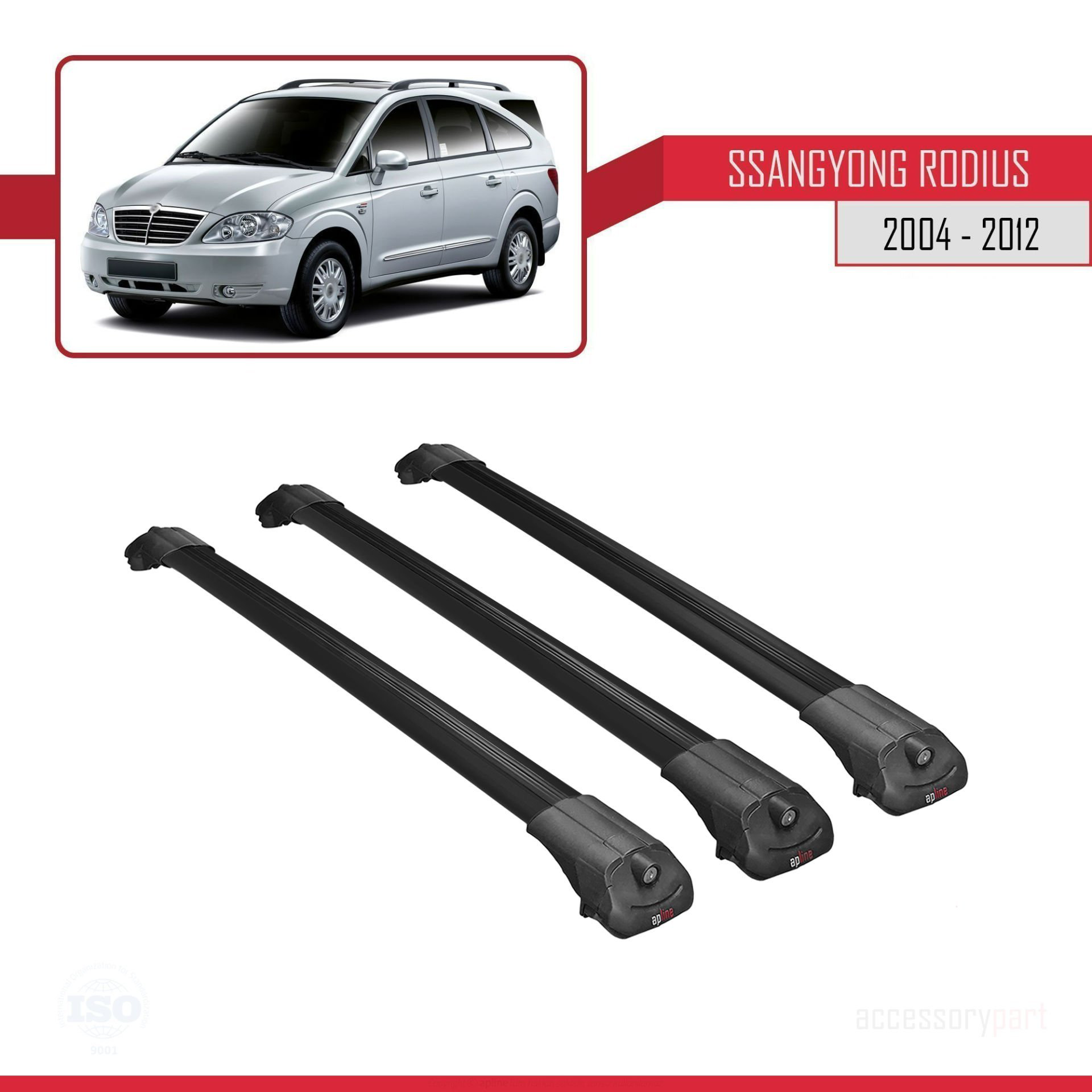 Ssangyong Rodius 2004-2012 Arası ile uyumlu ACE-1 Ara Atkı Tavan 