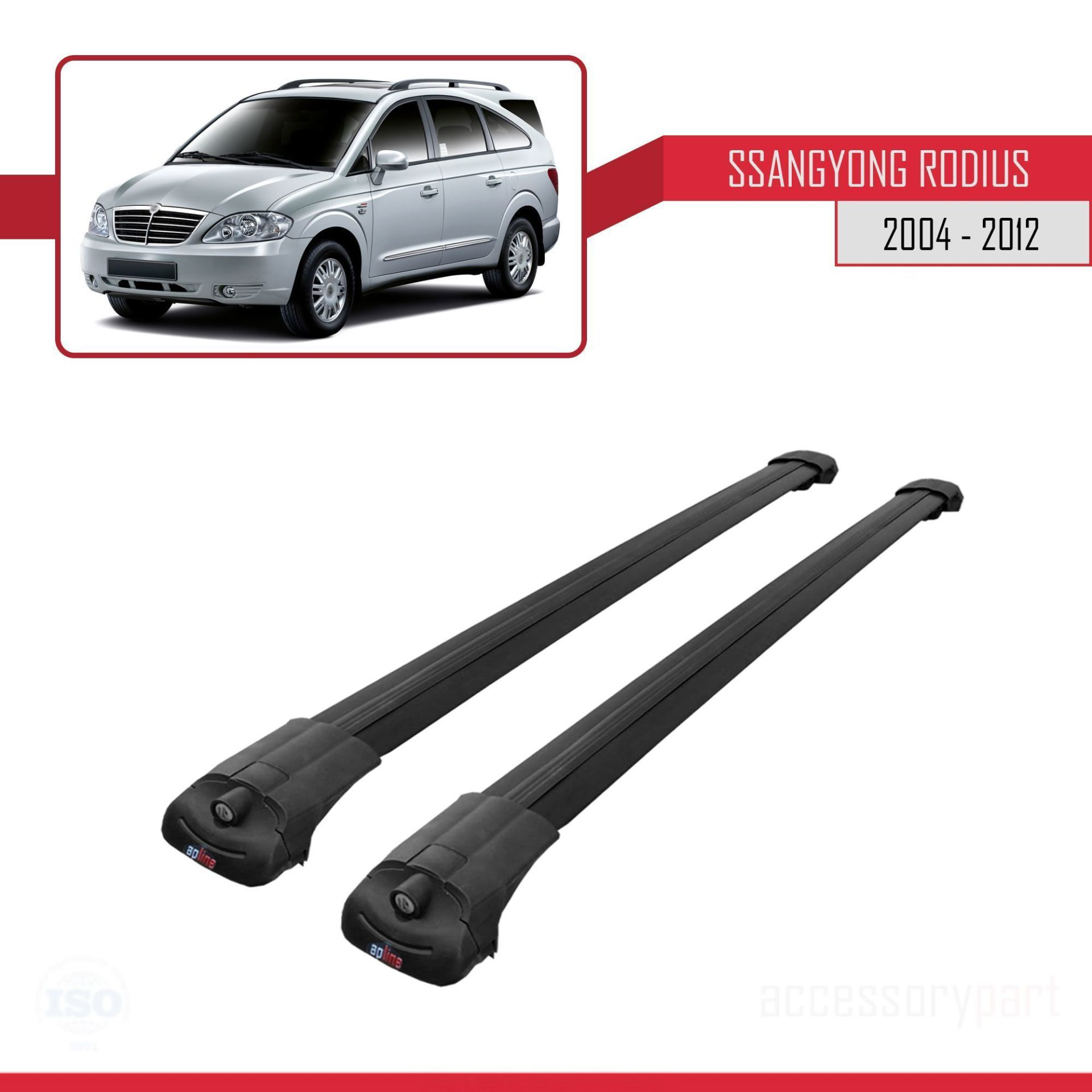 Ssangyong Rodius 2004-2012 Arası ile uyumlu ACE-1 Ara Atkı Tavan 