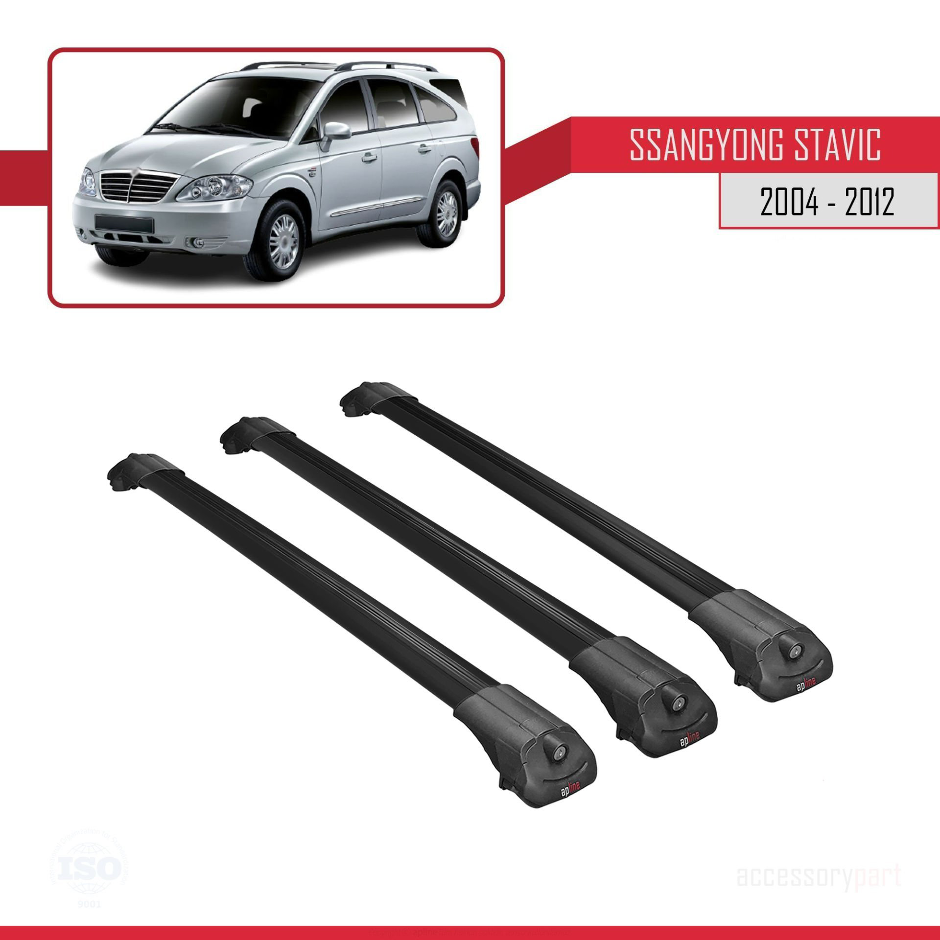 Ssangyong Stavic 2004-2012 Arası ile uyumlu ACE-1 Ara Atkı Tavan 