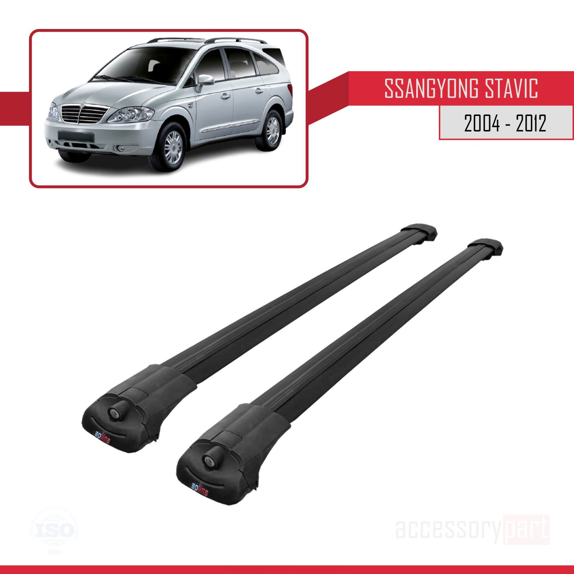 Ssangyong Stavic 2004-2012 Arası ile uyumlu ACE-1 Ara Atkı Tavan 