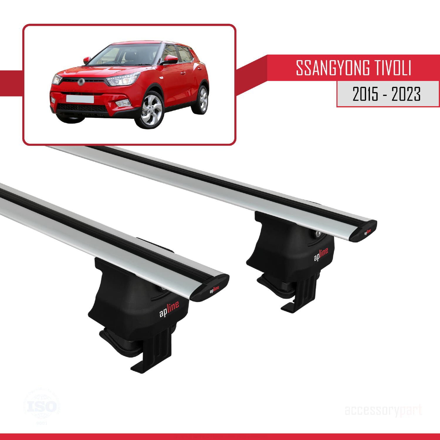 Ssangyong Tivoli 2015-2023 Arası ile uyumlu ACE-4 Ara Atkı Tavan 