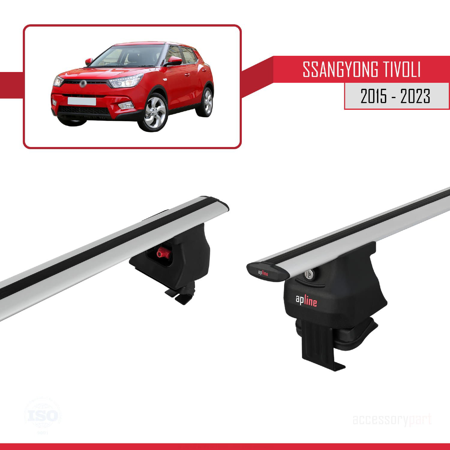 Ssangyong Tivoli 2015-2023 Arası ile uyumlu ACE-4 Ara Atkı Tavan 