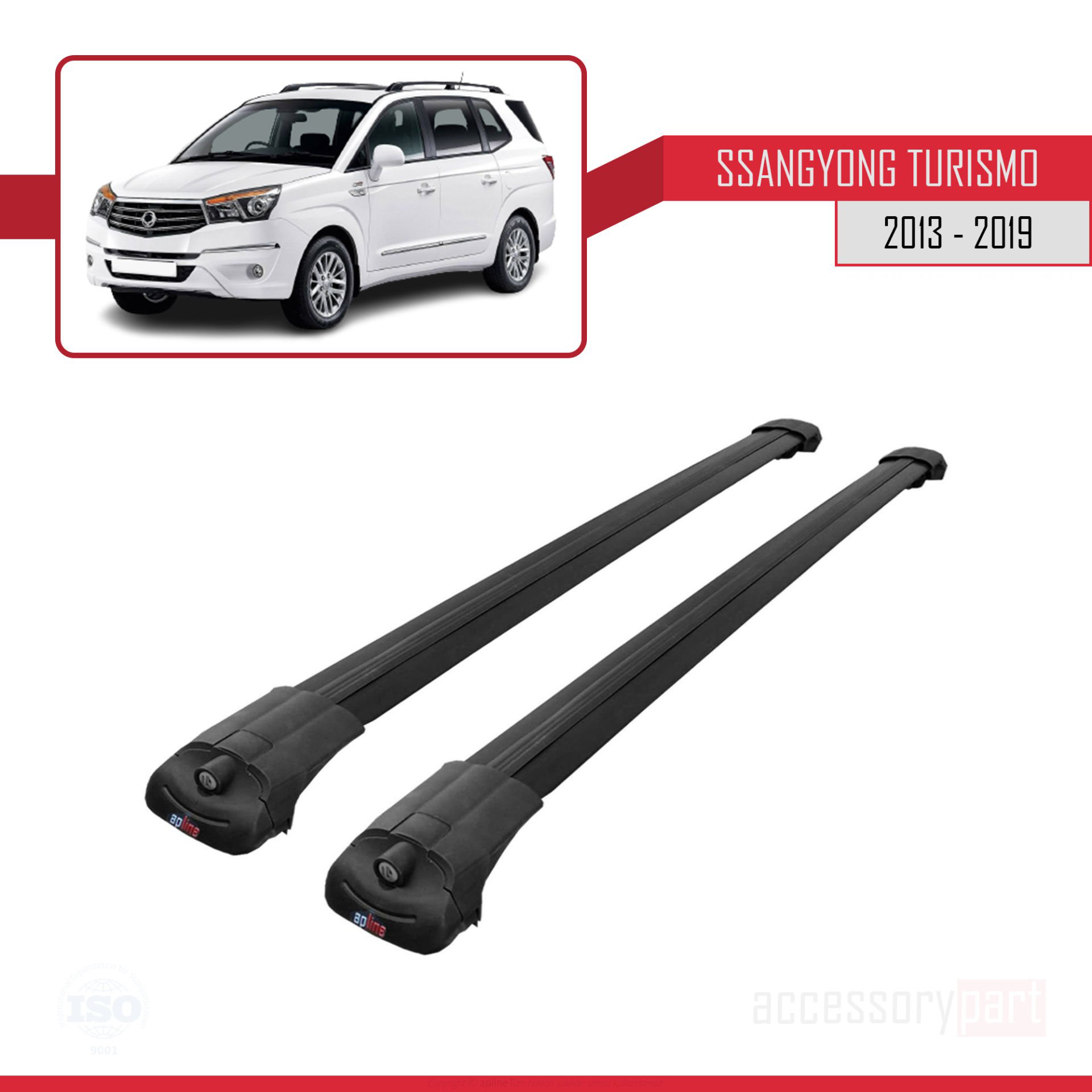 Ssangyong Turismo 2013-2019 Arası ile uyumlu ACE-1 Ara Atkı Tavan