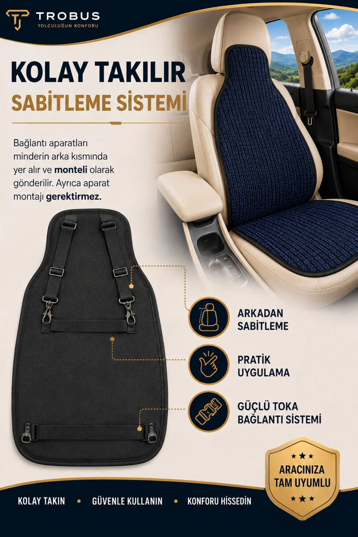 SsangYong VİVULİ 2019 Uyumlu Örme Ön 2 Parça Oto Koltuk Minderi Terletmez Lacivert - Siyah Fiyatı, Yorumları ve Özellikleri