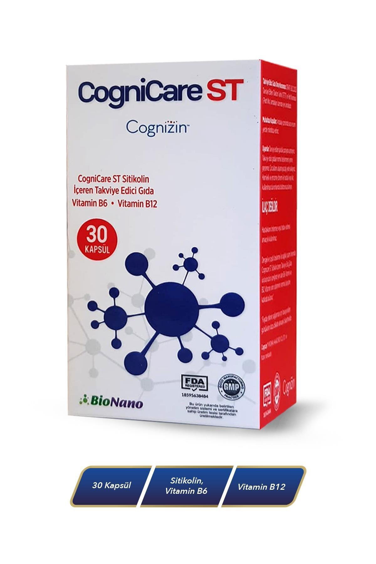 St - 250 Mg Cognizin Sitikolin - B6 - B12 - Takviye Edici Gıda