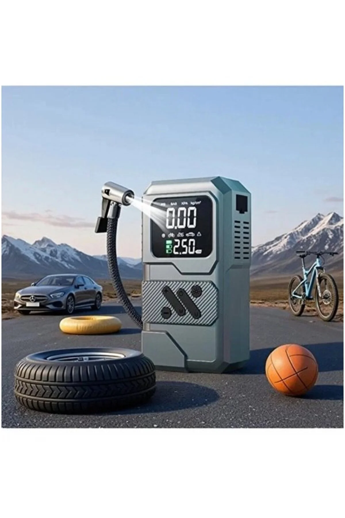 St-9654 Şarjlı 10.000 Mah Taşınabilir Araç Ha Kompresörü Akü Takv