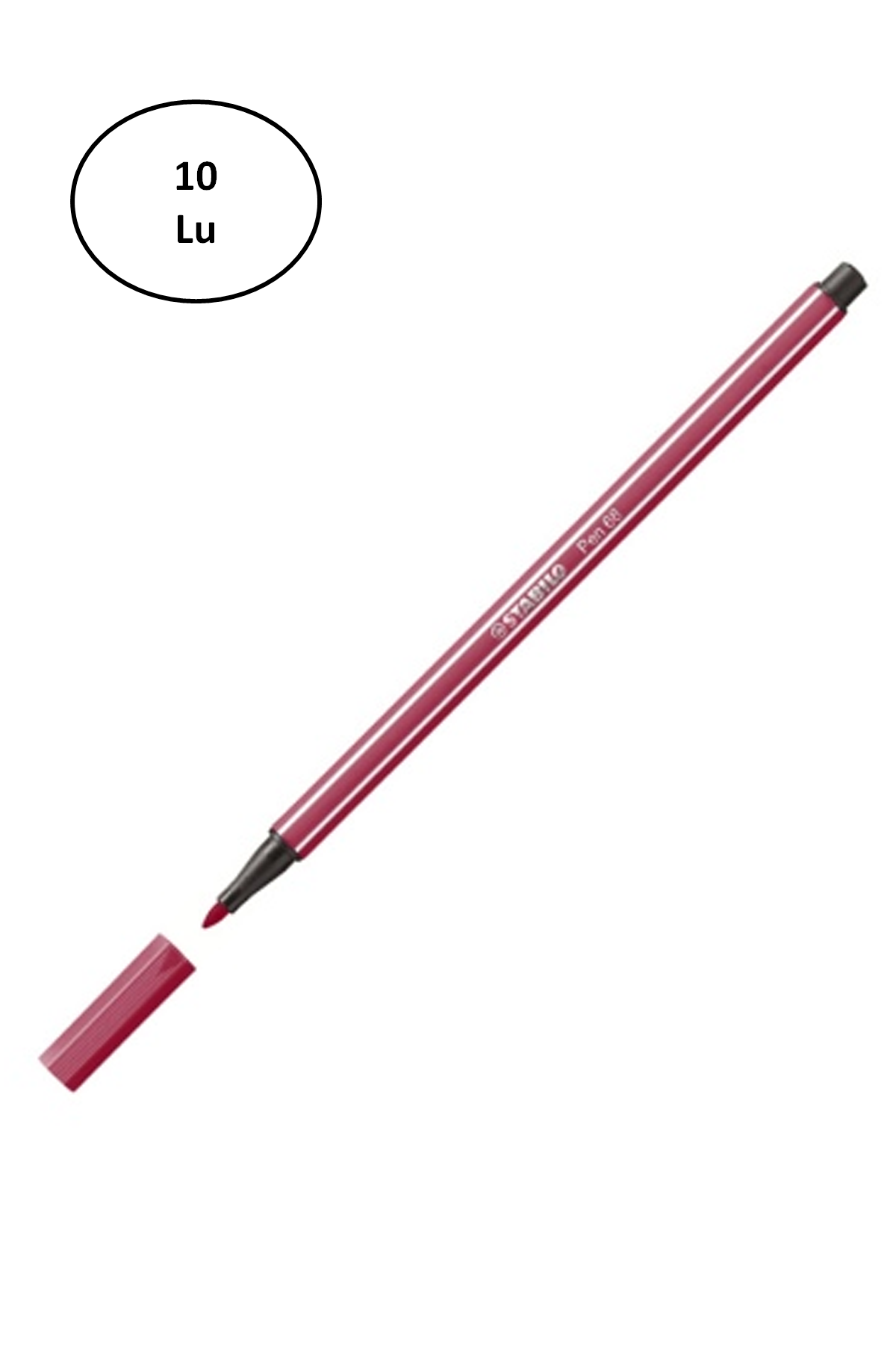 Just Cheap Store Stabilo Pen 68 Vişne Çürüğü 68/19 10'Lu