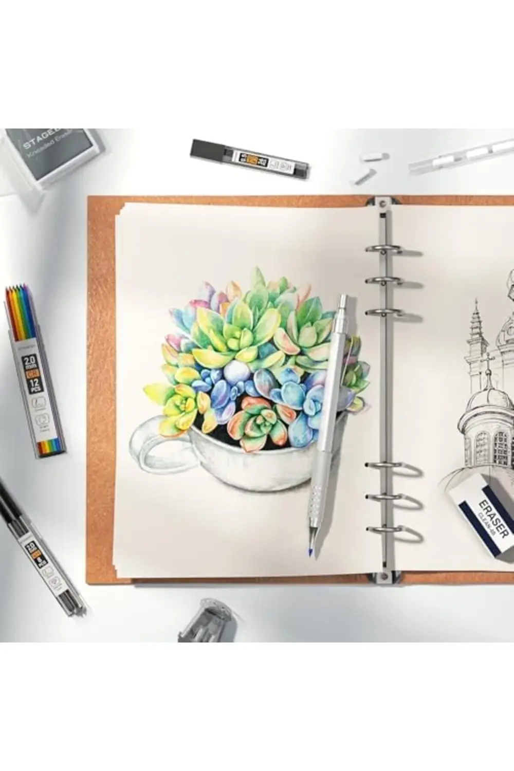 STAGEEK metal mekanik kurşun kalem 579222 gümüş 1174074