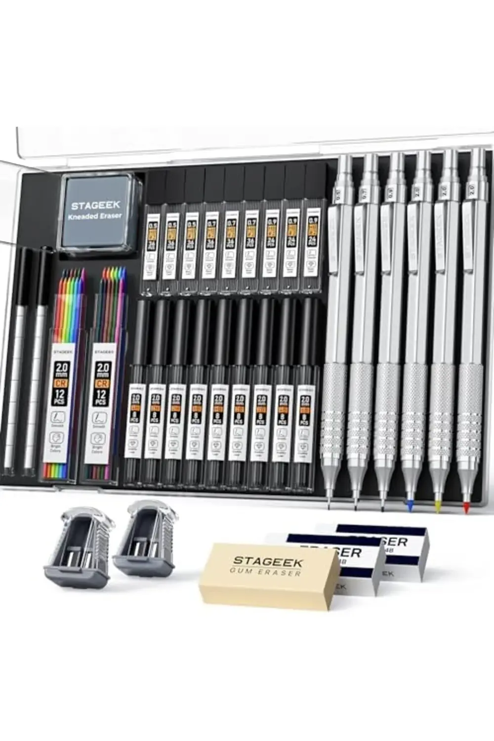 STAGEEK metal mekanik kurşun kalem 579222 gümüş 1174074