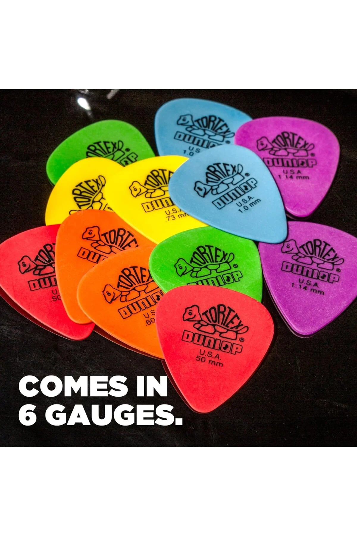 Standart, 0,60 mm, Turuncu Gitar Pick, 72'li Paket