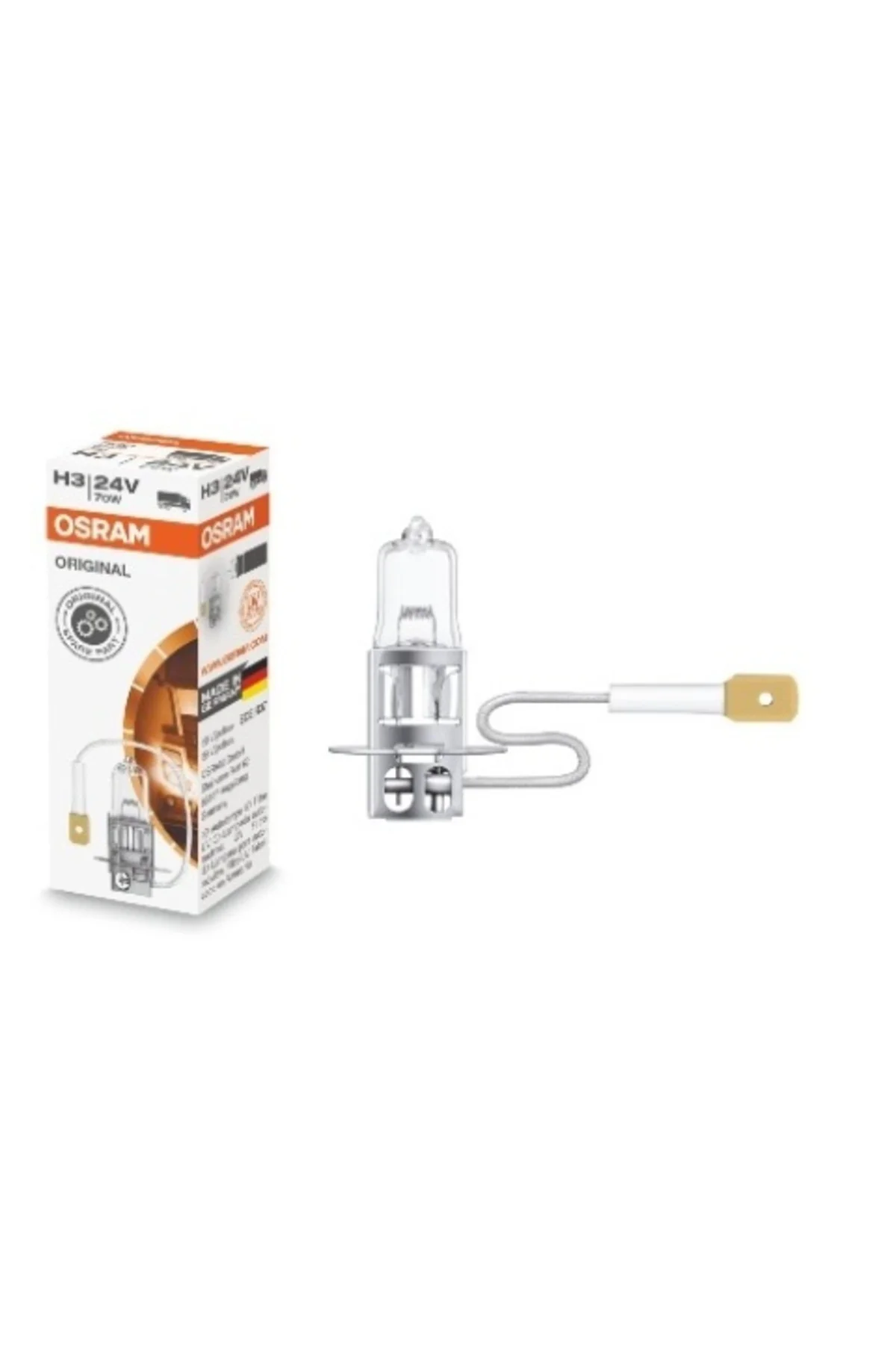 Standart Ampul Far Ampulü 24v/h3 70w (64156) (Duy Pk22s) (Osram) 
