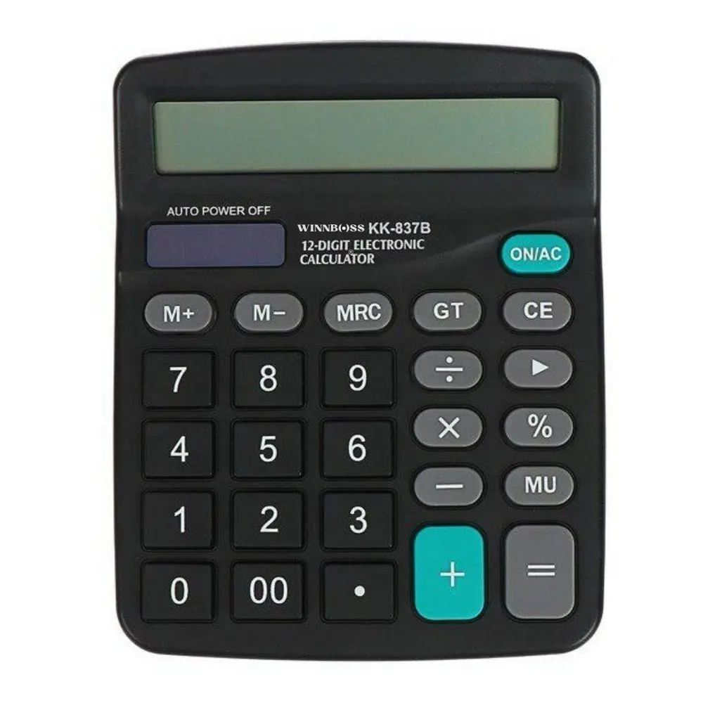 Standart Fonksiyonlu 12 Haneli Geniş LCD Ekran,Pill Masaüstü Hesa