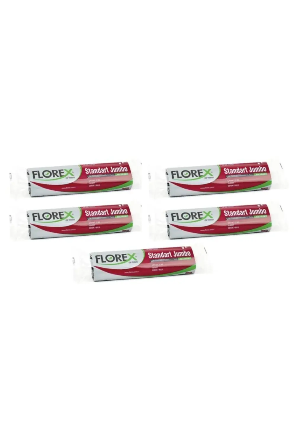 Standart Jumbo Boy 10 Adet Çöp Torbası Siyah 80 X 110 Cm 5 Paket