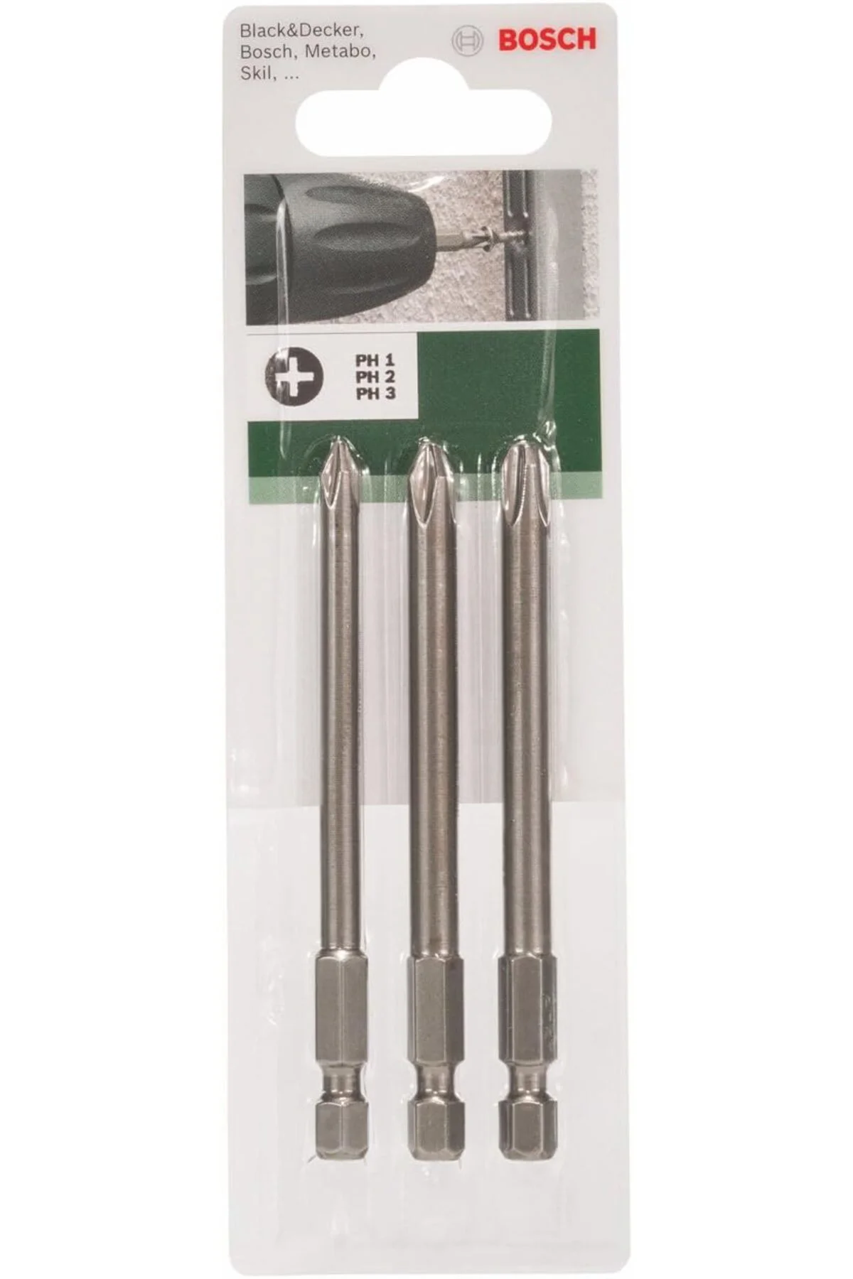 Standart Kalitede 89mm Tornavida Ucu Seti (3 Parça) | 2609255966