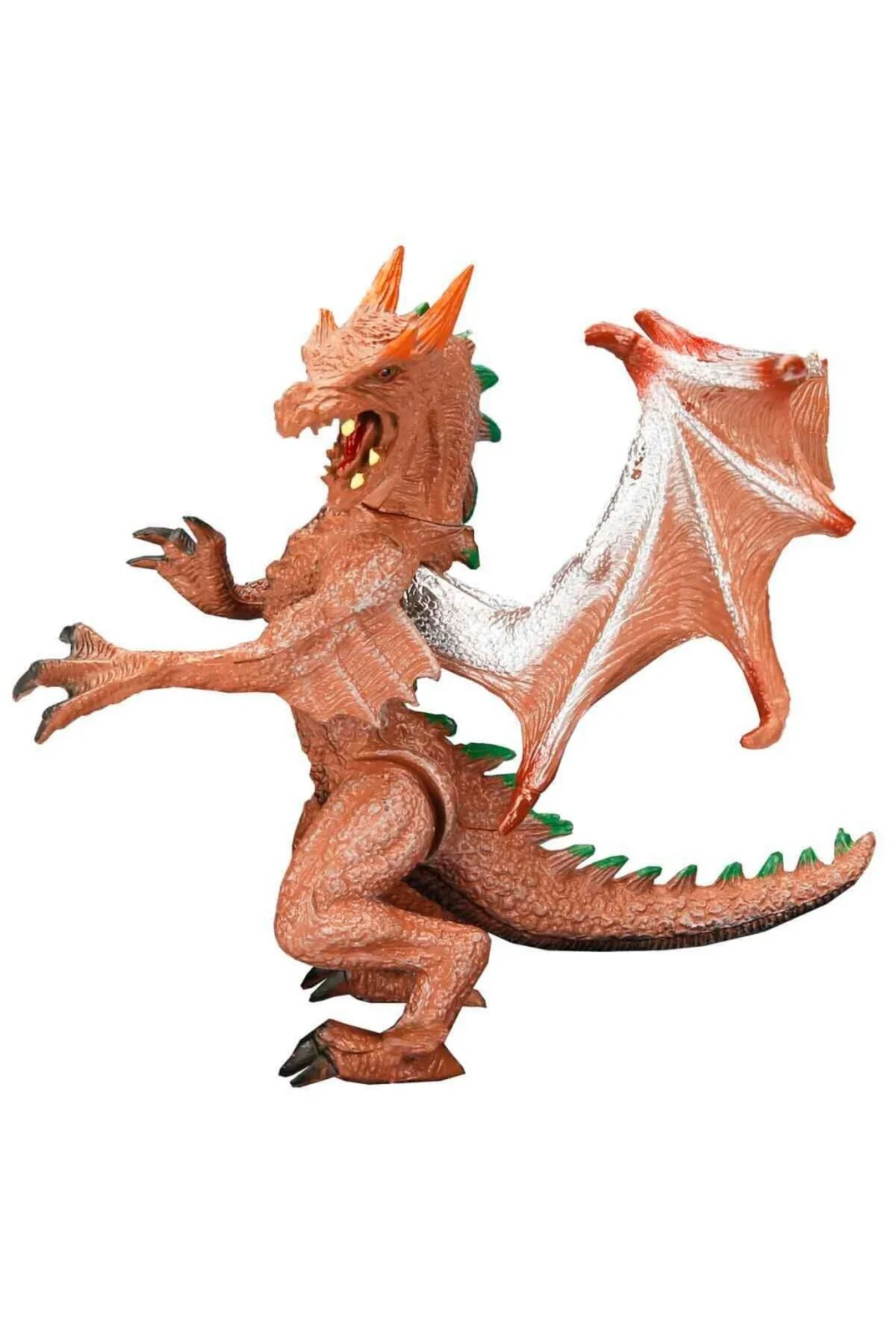 Standlı Ejderha Figürü 13 cm - Kahverengi (Lisinya)