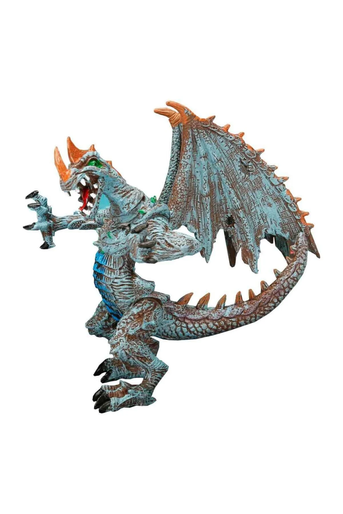 Standlı Ejderha Figürü 13 cm - Mavi (Lisinya)