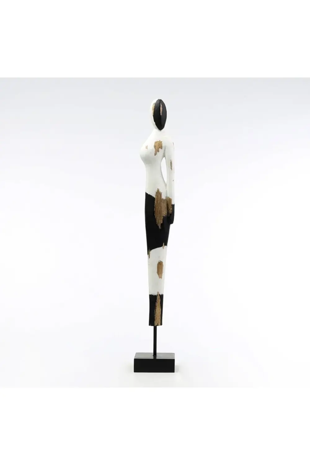 Standlı Etnik İnsan Figür-10X10X68CM