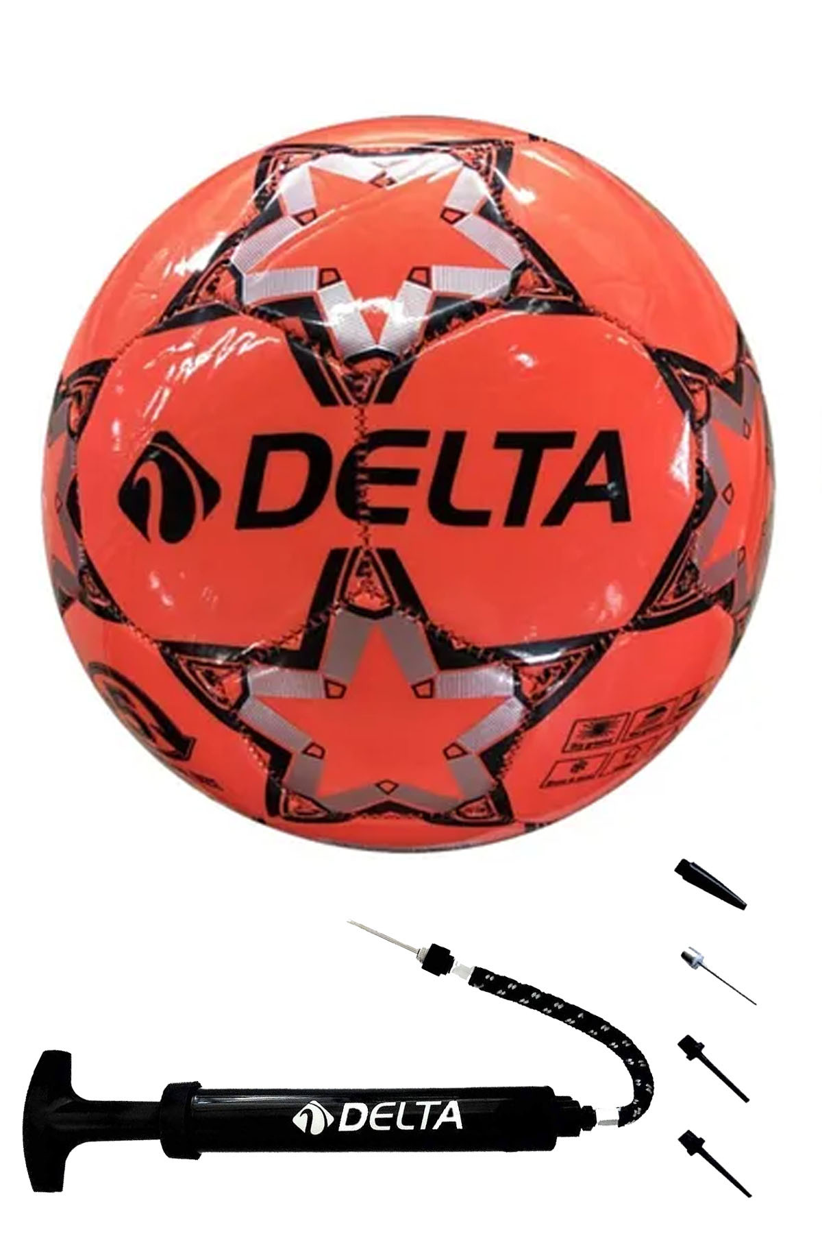 Delta Stapler 5 Numara Futbol Topu Ve Şişirme Pompası – Dayanıklı Kauçu