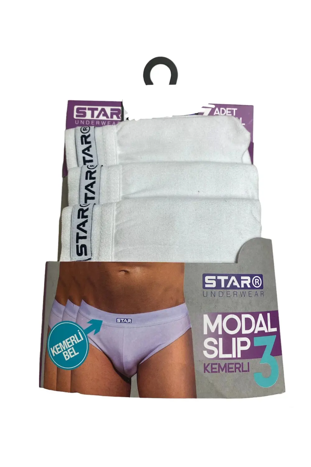 Star 109 Erkek 3'lü Modal Slip