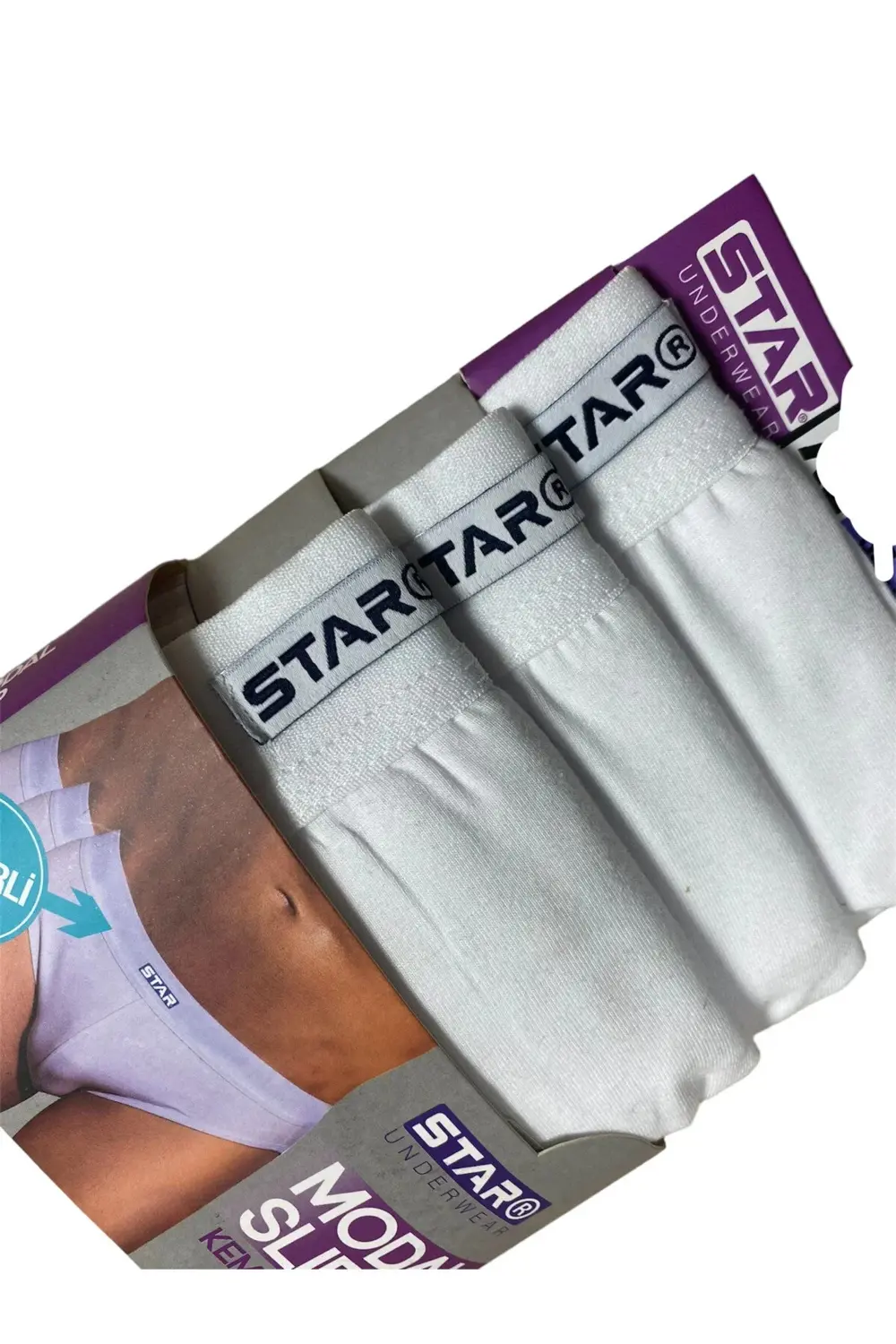 Star 109 Erkek 3'lü Modal Slip