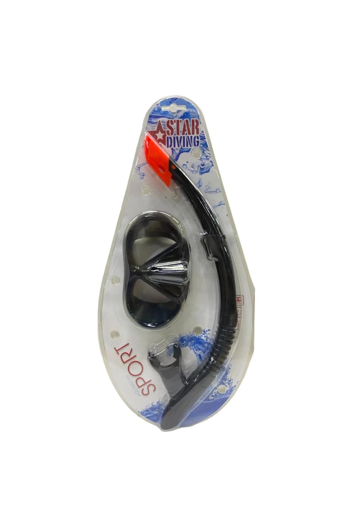 Star Diving Dalış Maskesi ve Snorkel Yetişkin - 51711-SİYAH (Lisi