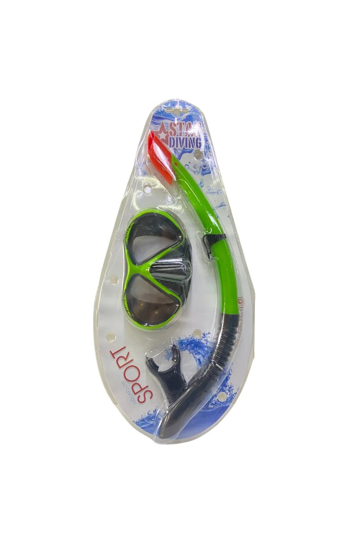 Star Diving Dalış Maskesi ve Snorkel Yetişkin - 51711-YEŞİL (Lisi