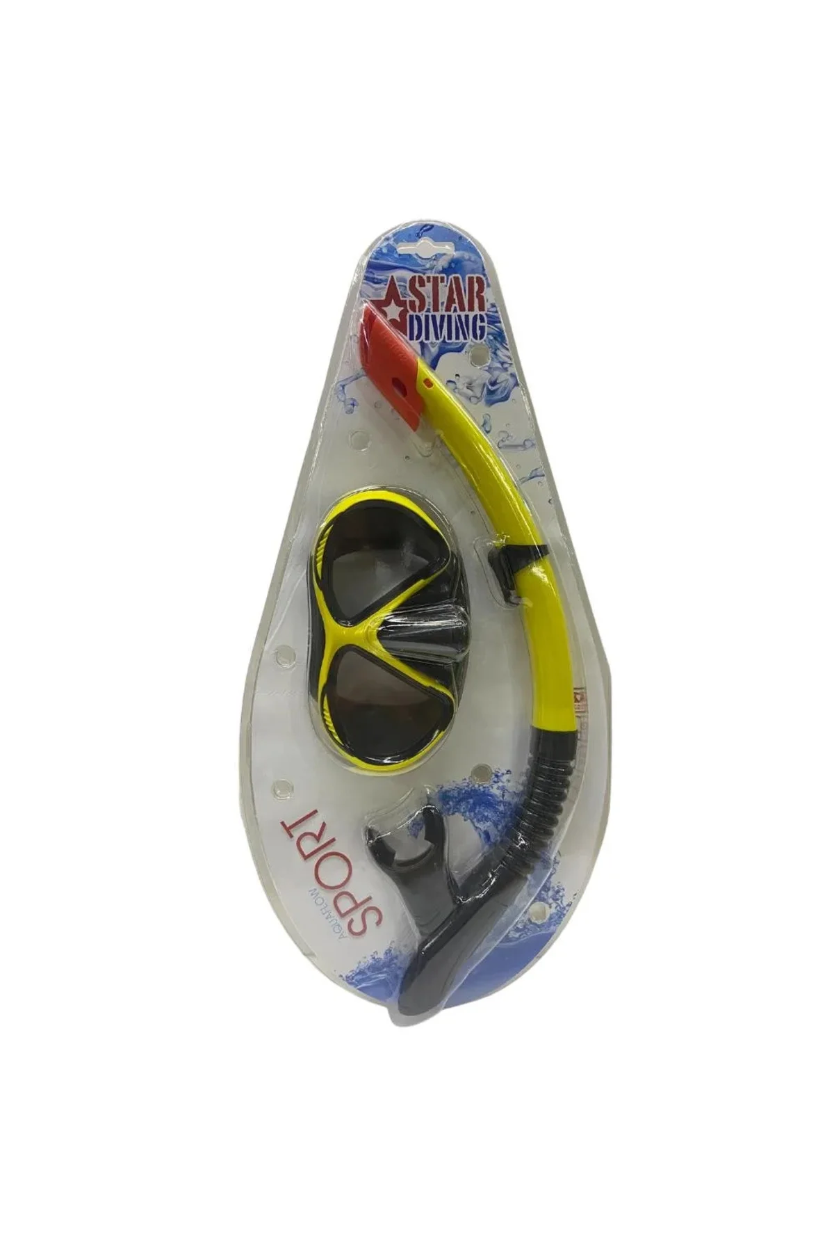 Star Diving Dalış Maskesi ve Snorkel Yetişkin - 51712-SARI