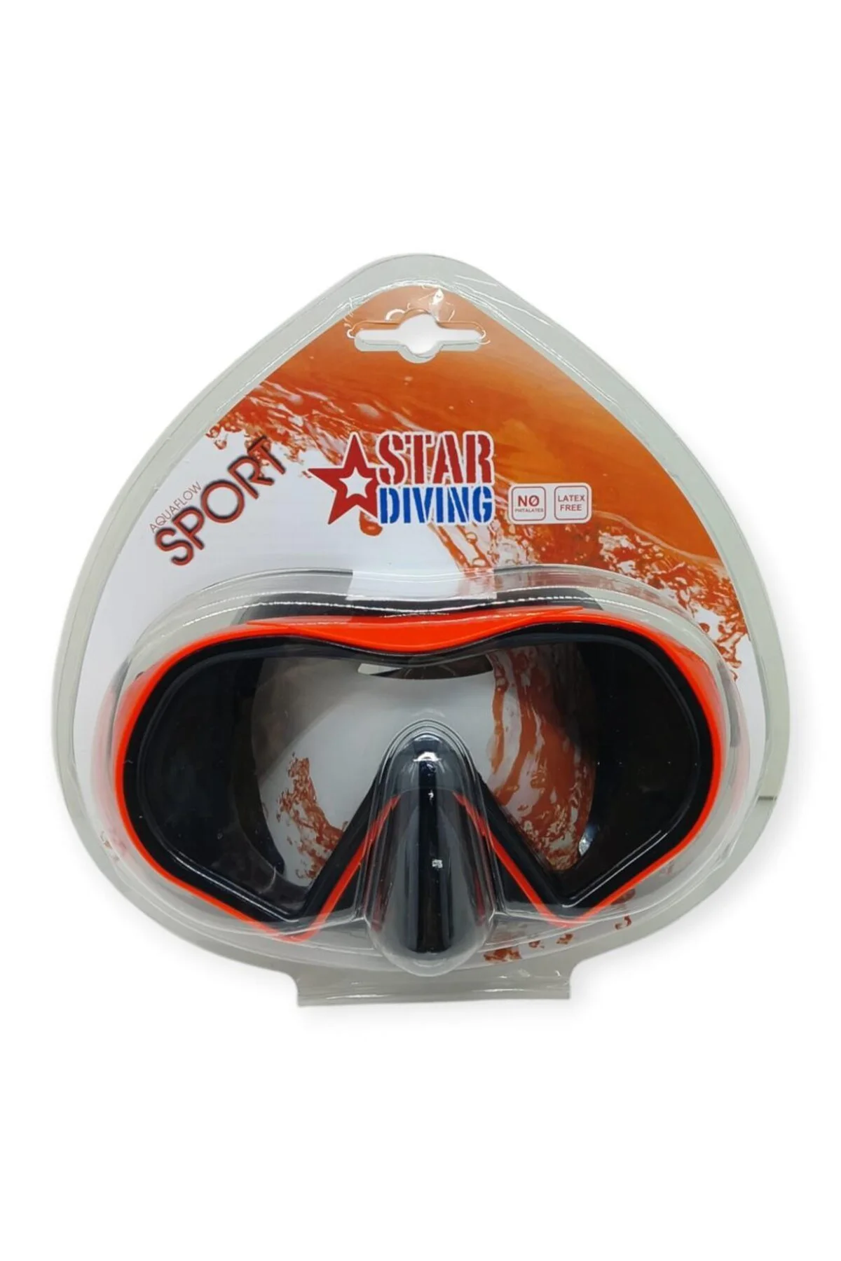 Star Diving Dalış Maskesi Yetişkin - 51702-KIRMIZI (Lisinya)