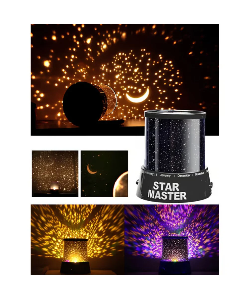 Star Projektör Gece Lambası - Tavana Yıldız Yansıtan LED Işık ve Atmosfer