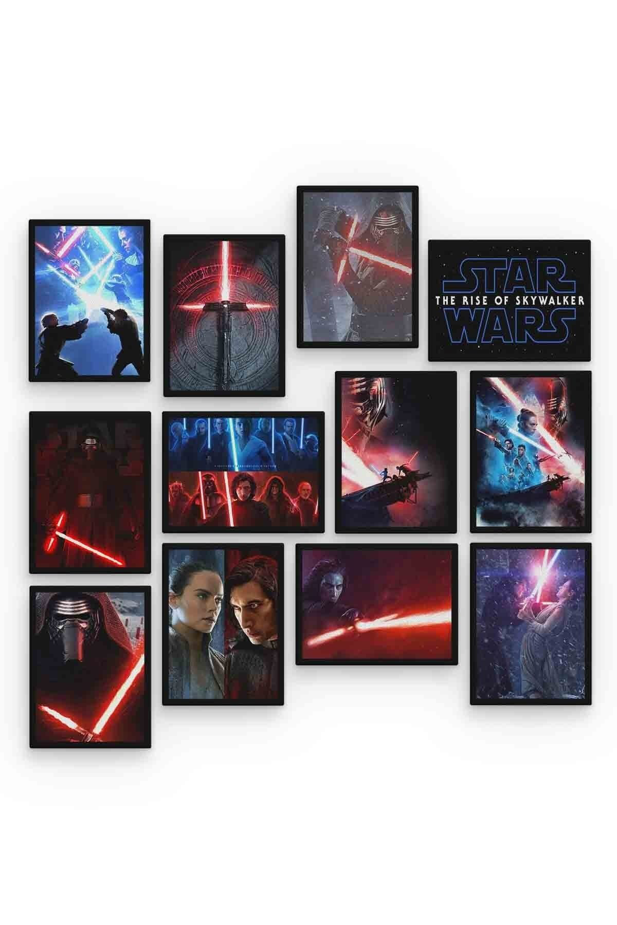 Star Wars 12 Parça Mdf (ahşap) Tablo Ofis Boyu 