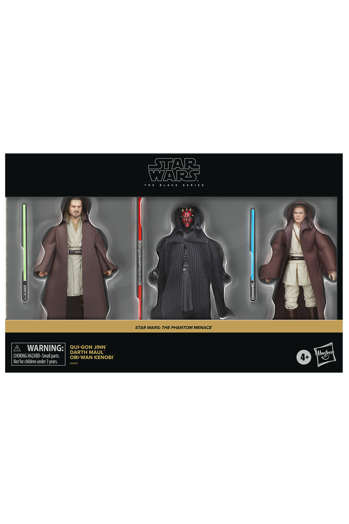 Star Wars Black Series Qui-Gon Jinn, Darth Maul, Obi-Wan Kenobi (