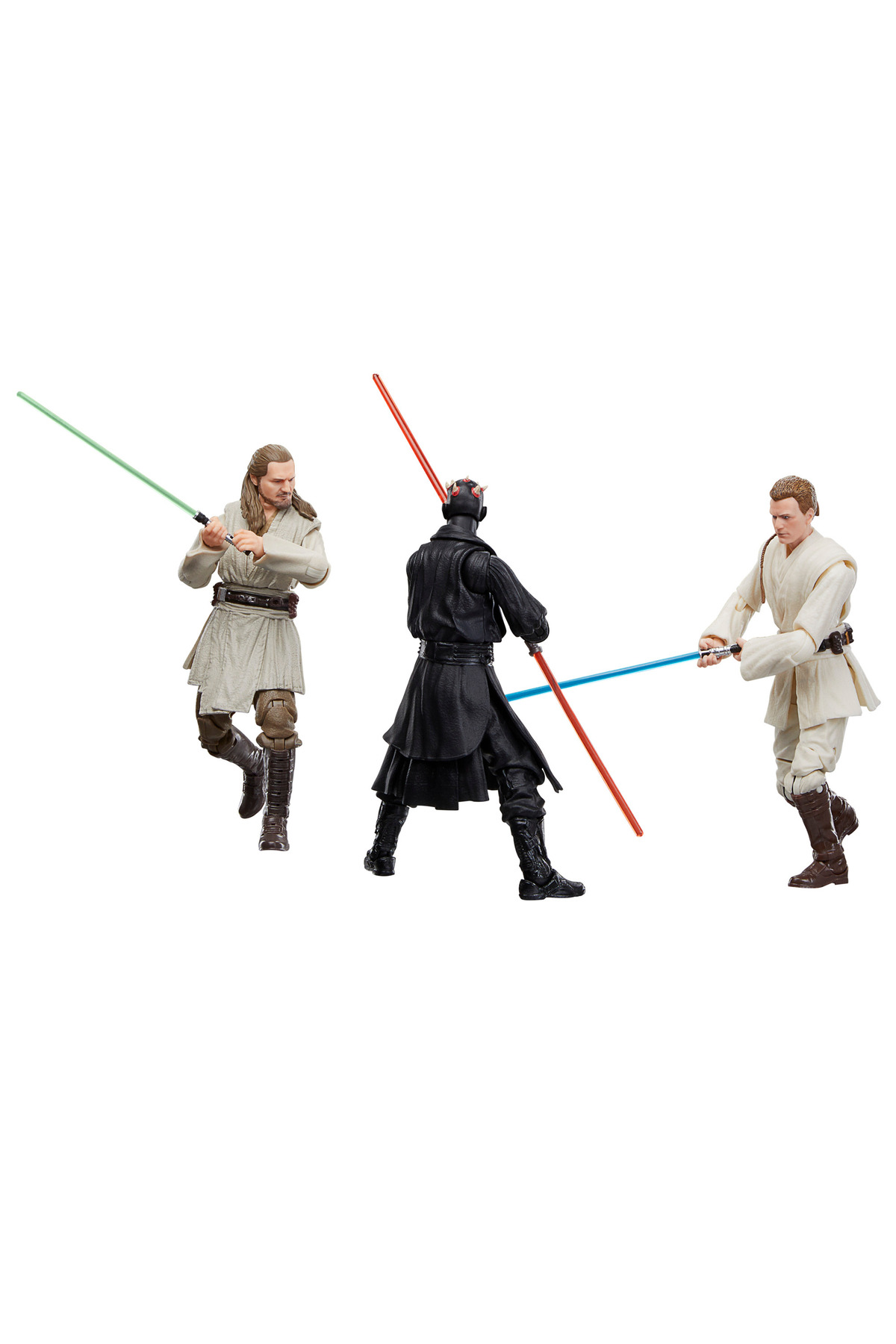 Star Wars Black Series Qui-Gon Jinn, Darth Maul, Obi-Wan Kenobi (