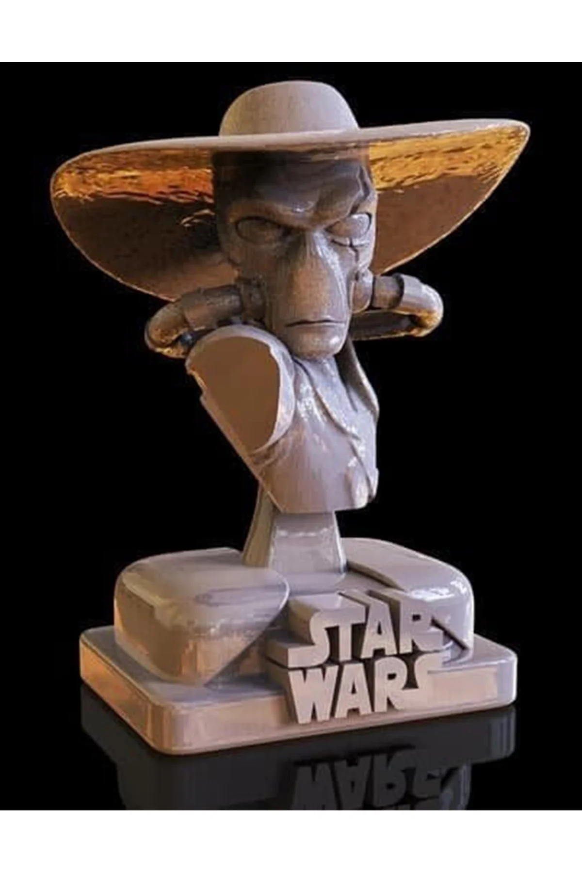 Star Wars Cad Bane Boyalı Büst Büyük Boy 20CM